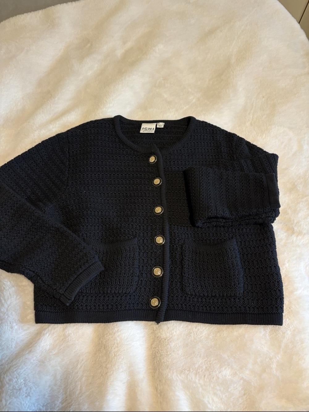 Black cardigan by ICHI Size Small new condition